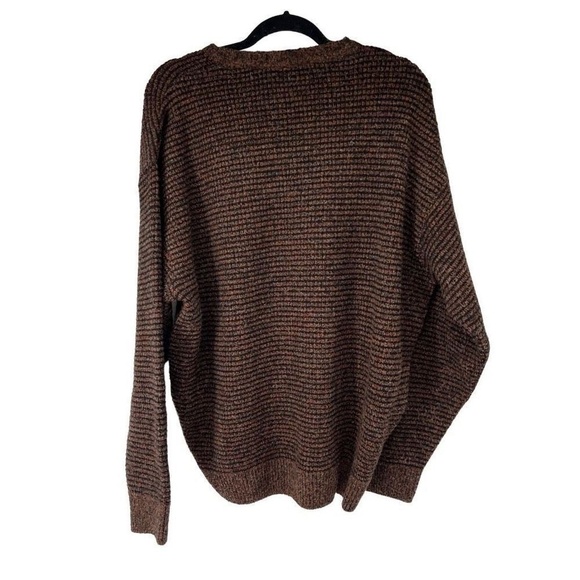 Hart Schaffner Marx Brown V Neck Wool Blend Sweater Sz XL Men - Picture 2 of 8